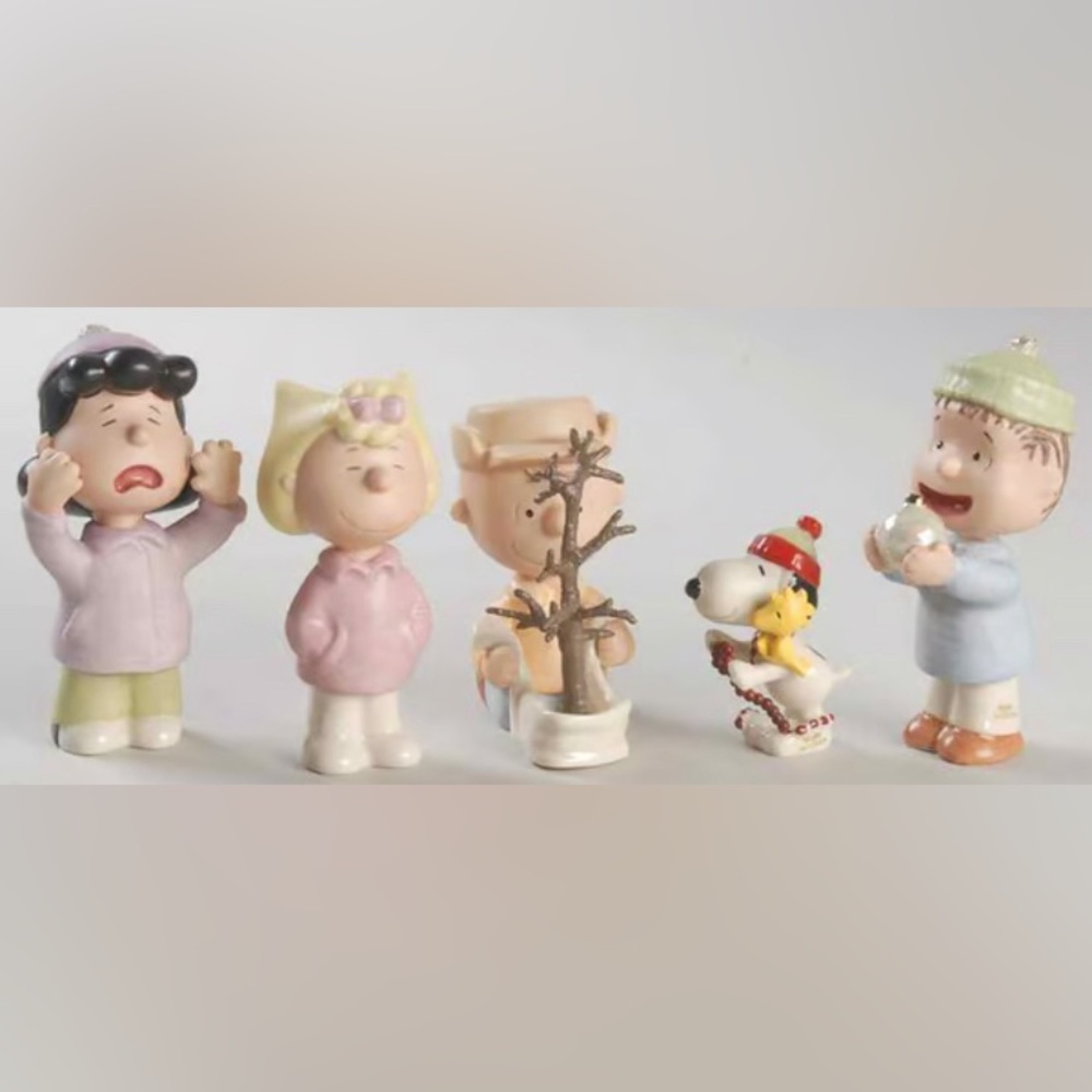 ❤️💚❤️NWT Lenox PEANUTS 5 PC Figurine Set